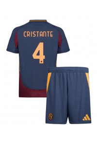 Fotbalové Dres AS Roma Bryan Cristante #4 Dětské Třetí Oblečení 2024-25 Krátký Rukáv (+ trenýrky)